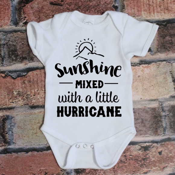 Creations of Grace Other - 🌞 Sunshine Mixed With a Little Hurricane Onesie
